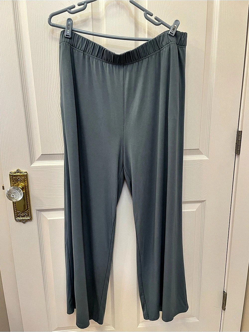 Cozy Earth Women’s Brushed Bamboo Wide Leg Pants  2XL in Dawn